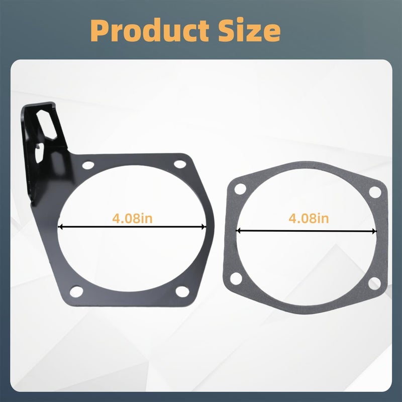 Narcilors Throttle Cable Bracket 4-Bolt for 92MM-102MM Intakes Replacement for LS LS2 LS3 LS6 LS7 Replaces 81012 81042 - Image 2